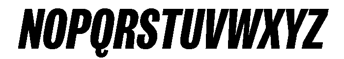 IvyGrotesque Condensed Extra Bold Italic Font UPPERCASE