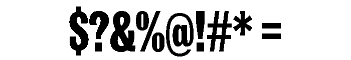 IvyGrotesque Condensed Extra Bold Font OTHER CHARS