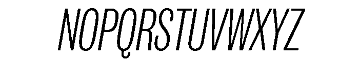 IvyGrotesque Condensed Light Italic Font UPPERCASE
