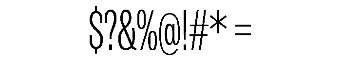 IvyGrotesque Condensed Light Font OTHER CHARS