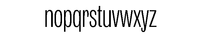 IvyGrotesque Condensed Light Font LOWERCASE