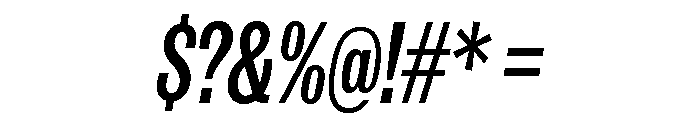 IvyGrotesque Condensed Medium Italic Font OTHER CHARS
