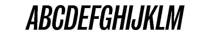 IvyGrotesque Condensed Medium Italic Font UPPERCASE