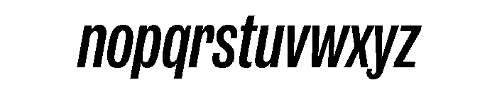 IvyGrotesque Condensed Medium Italic Font LOWERCASE