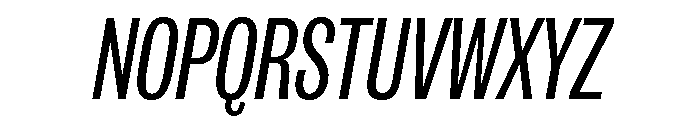 IvyGrotesque Condensed Regular Italic Font UPPERCASE