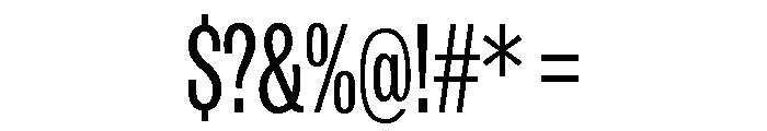 IvyGrotesque Condensed Regular Font OTHER CHARS