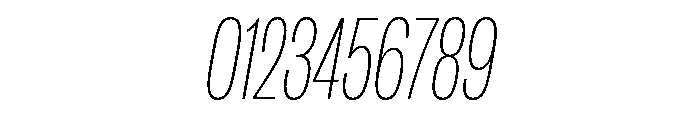 IvyGrotesque Condensed Thin Italic Font OTHER CHARS