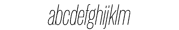 IvyGrotesque Condensed Thin Italic FONT