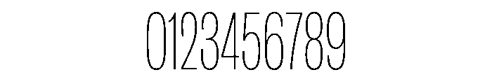 IvyGrotesque Condensed Thin Font OTHER CHARS