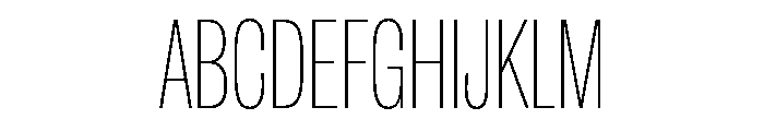 IvyGrotesque Condensed Thin Font UPPERCASE