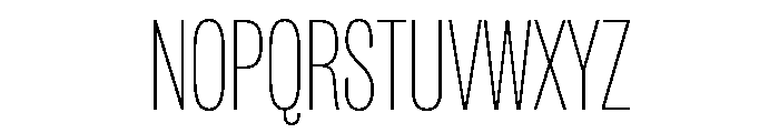 IvyGrotesque Condensed Thin Font UPPERCASE