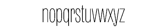 IvyGrotesque Condensed Thin Font LOWERCASE
