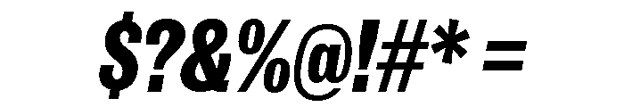 IvyGrotesque Extra Bold Italic Font OTHER CHARS