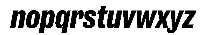 IvyGrotesque Extra Bold Italic Font LOWERCASE