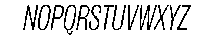 IvyGrotesque Light Italic Font UPPERCASE