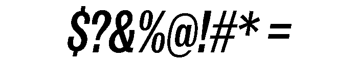 IvyGrotesque Medium Italic Font OTHER CHARS