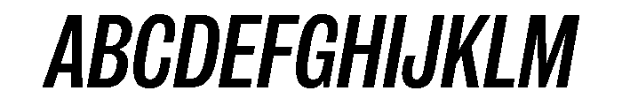 IvyGrotesque Medium Italic Font UPPERCASE