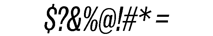 IvyGrotesque Regular Italic Font OTHER CHARS