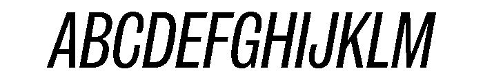 IvyGrotesque Regular Italic Font UPPERCASE