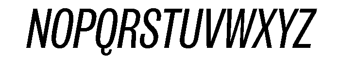 IvyGrotesque Regular Italic Font UPPERCASE