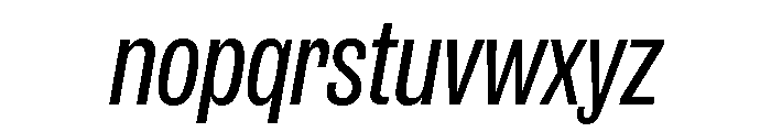 IvyGrotesque Regular Italic Font LOWERCASE