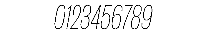 IvyGrotesque Thin Italic Font OTHER CHARS