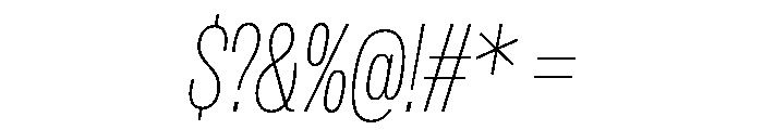 IvyGrotesque Thin Italic Font OTHER CHARS