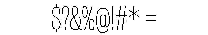 IvyGrotesque Thin Font OTHER CHARS