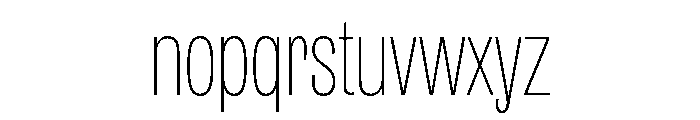IvyGrotesque Thin Font LOWERCASE