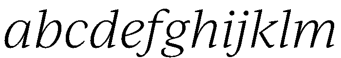 IvyJournal Light Italic FONT