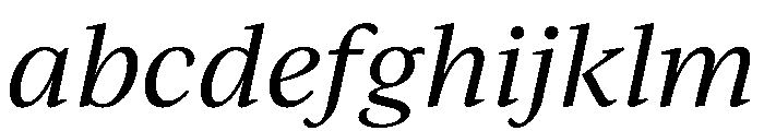 IvyJournal Regular Italic FONT