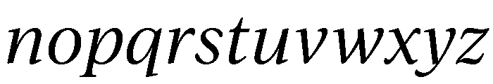 IvyJournal Regular Italic Font LOWERCASE