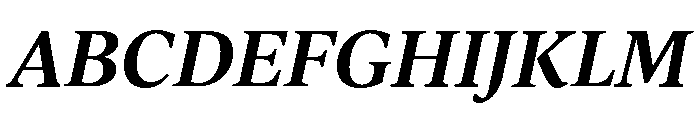 IvyJournal Semi Bold Italic Font UPPERCASE