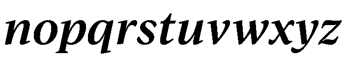 IvyJournal Semi Bold Italic Font LOWERCASE
