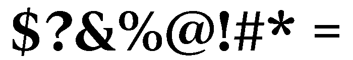 IvyJournal Semi Bold Font OTHER CHARS