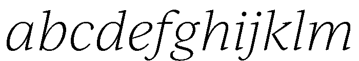 IvyJournal Thin Italic FONT