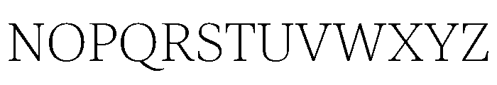 IvyJournal Thin Font UPPERCASE