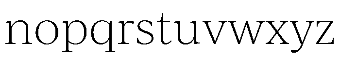 IvyJournal Thin Font LOWERCASE