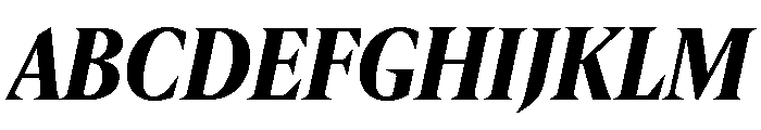IvyMazarin Big Bold Italic Font UPPERCASE