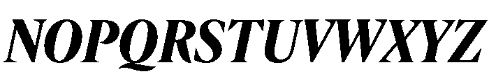 IvyMazarin Big Bold Italic Font UPPERCASE