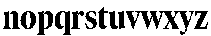 IvyMazarin Big Bold Font LOWERCASE