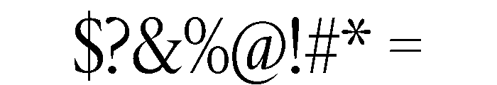 IvyMazarin Big Light Font OTHER CHARS