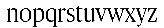 IvyMazarin Big Light Font LOWERCASE