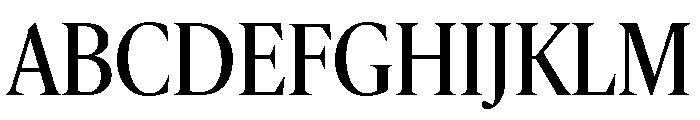 IvyMazarin Big Regular Font UPPERCASE