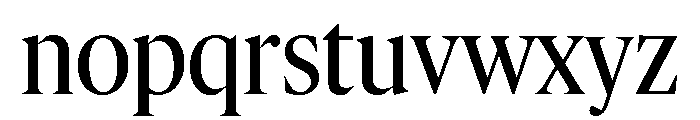 IvyMazarin Big Regular Font LOWERCASE