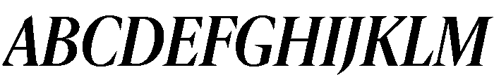IvyMazarin Big Semi Bold Italic Font UPPERCASE