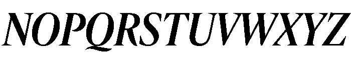 IvyMazarin Big Semi Bold Italic Font UPPERCASE