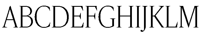 IvyMazarin Big Thin Font UPPERCASE