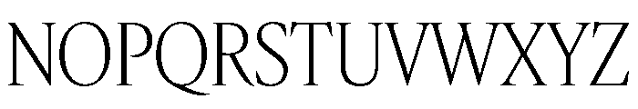 IvyMazarin Big Thin Font UPPERCASE