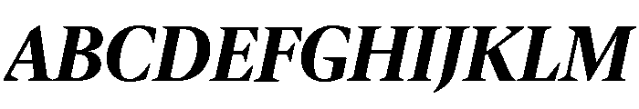 IvyMazarin Bold Italic Font UPPERCASE